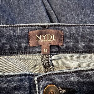 NYDJ Women’s Dark Blue Denim Ankle Jeans